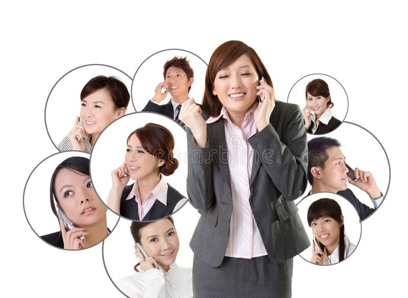 Rede de negócios fotografia de stock royalty free