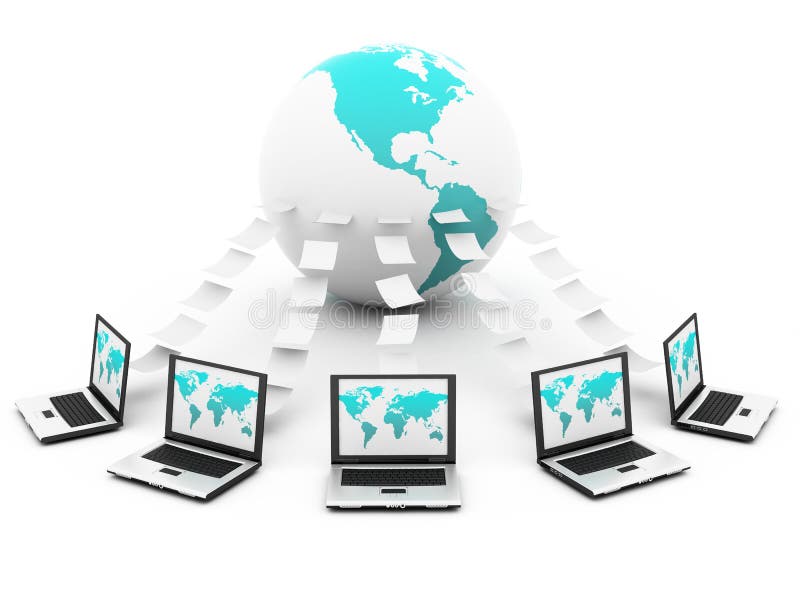 Rede Global de Computadores ilustração do vetor