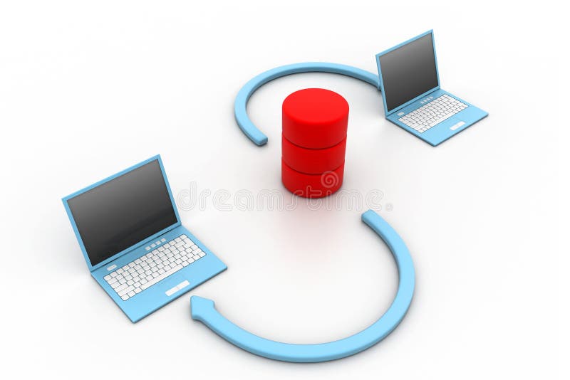 Rede de computadores ilustração stock