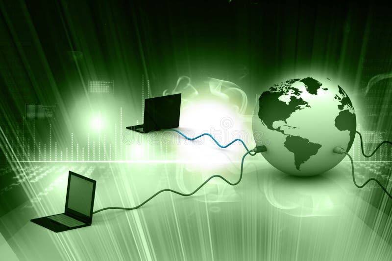 Rede informática global ilustração royalty free