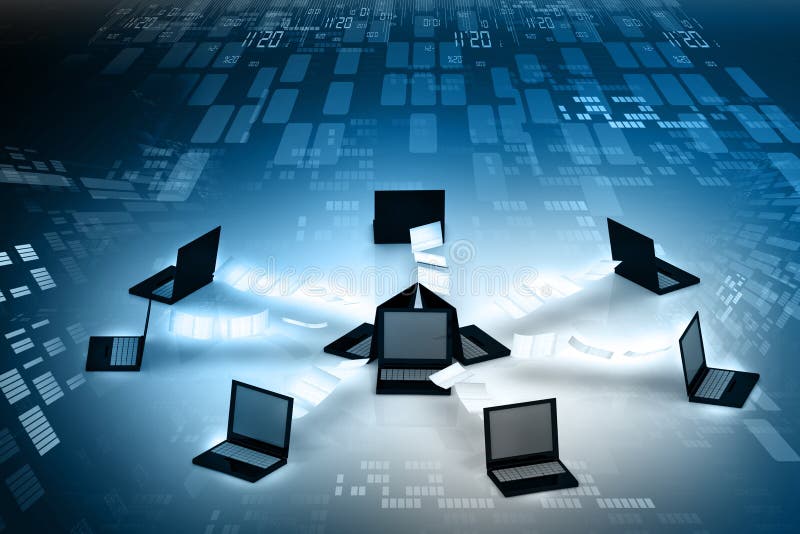 Rede informática global ilustração stock