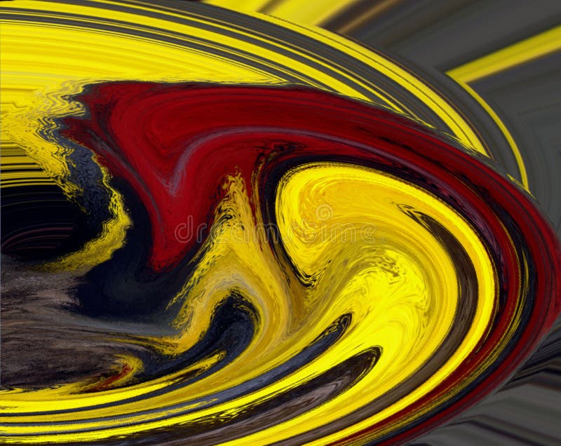 Redemoinho do vermelho e do amarelo ilustração royalty free Redemoinho do vermelho e do amarelo ilustração royalty free