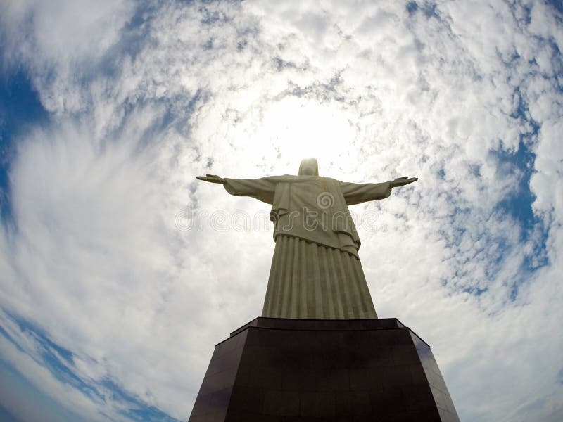 Redentor Rio de Janeiro, Brésil de cristo image libre de droits