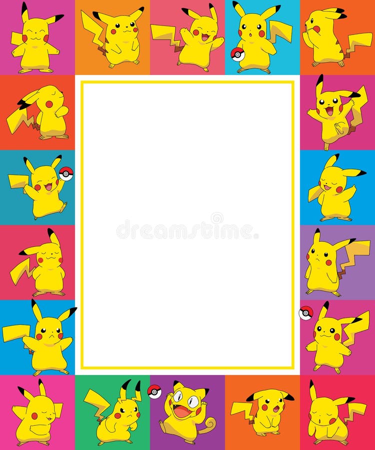 Redessiner La Refonte Du Cadre Carré Pokemon Pikachu Image
