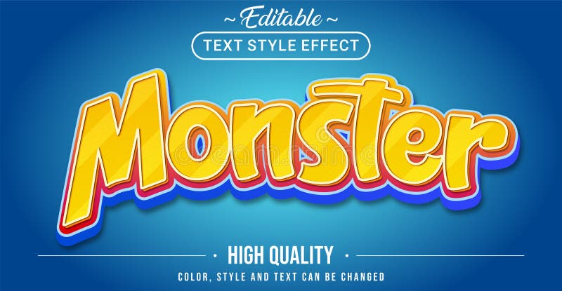 Redigerbar texteffekt för 3d-skämtteckeneffekt stock illustrationer