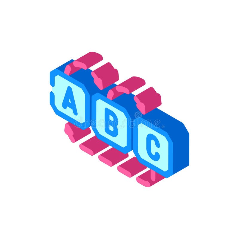 Redirect chain seo isometric icon vector illustration stock illustration