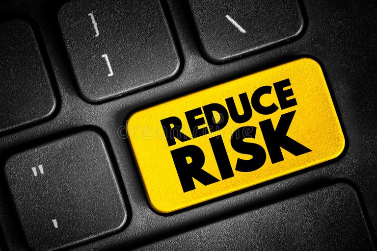 Reduce Risk Text Button on Keyboard, Concept Background Stock Photo ...