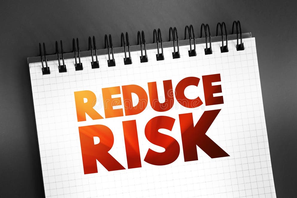 Reduce Risk Text on Notepad, Concept Background Stock Photo - Image of ...