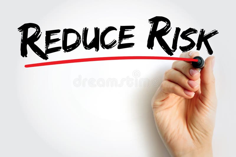 Reduce Risk Text Quote, Concept Background Stock Illustration ...
