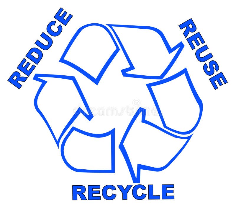 Reduza reusar recicl ilustração do vetor Reduza reusar recicl ilustração do vetor