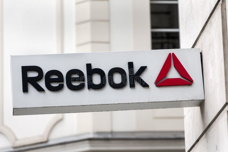 Reebok Logo on Reebok Store Editorial Stock Image - Image of discount, logo: