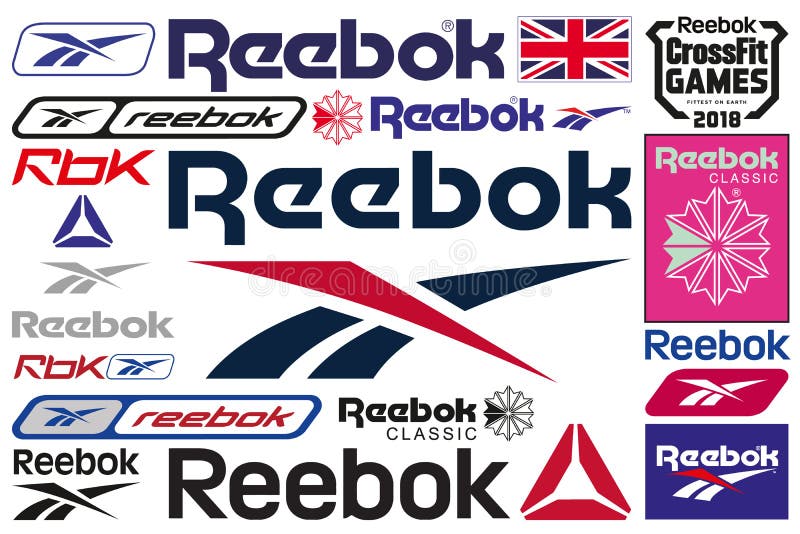 Reebok Logo Vector Illustration Stock Image - Illustration of lifestyle: 251599979