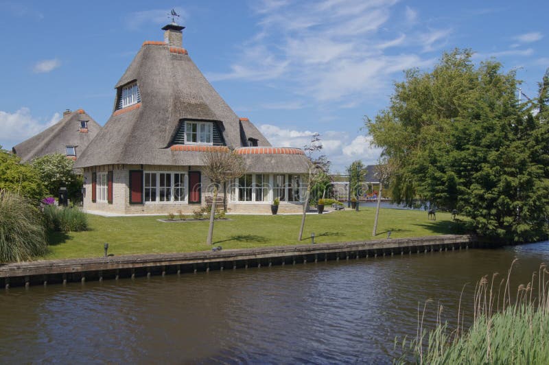 Reed covered house