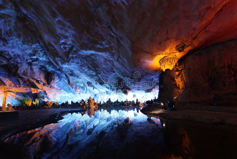 Reed flute cave crystal palace guilin