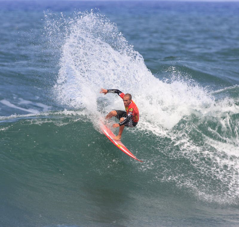 Championship Surfing Competition in Hawaii Editorial Stock Photo