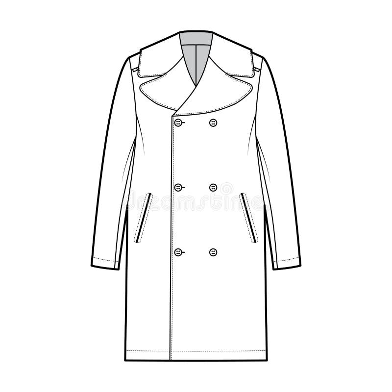 Overcoat Template Stock Illustrations – 643 Overcoat Template Stock ...