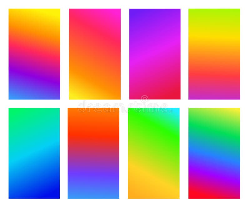 Reeks abstracte gradiënt gekleurde achtergrond Zachte mengkleuren Vectorillustratie Geïsoleerd op witte achtergrond vector illustratie Reeks abstracte gradiënt gekleurde achtergrond Zachte mengkleuren Vectorillustratie Geïsoleerd op witte achtergrond vector illustratie