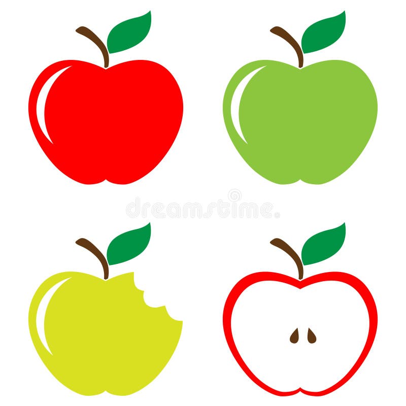 Set appels vector illustratie