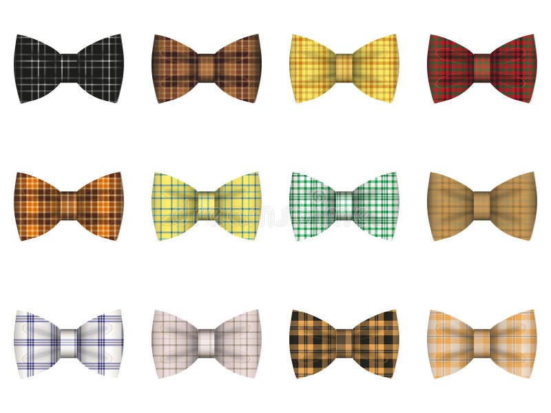 Reeks bandbogen stock illustratie Reeks bandbogen stock illustratie