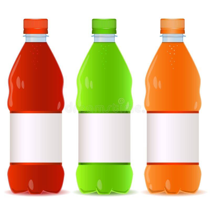 Set flessen stock illustratie