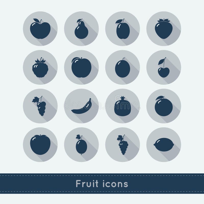Reeks fruitpictogrammen