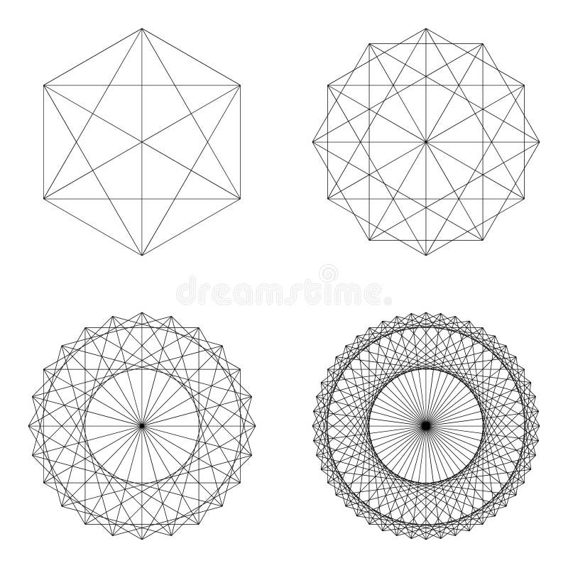Reeks geometrische elementen en vormen vector illustratie Reeks geometrische elementen en vormen vector illustratie