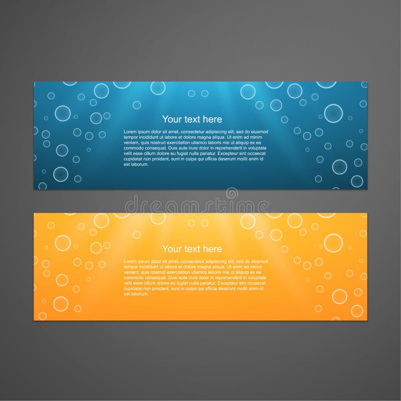 Reeks Kleurrijke Horizontale Banners stock illustratie Reeks Kleurrijke Horizontale Banners stock illustratie