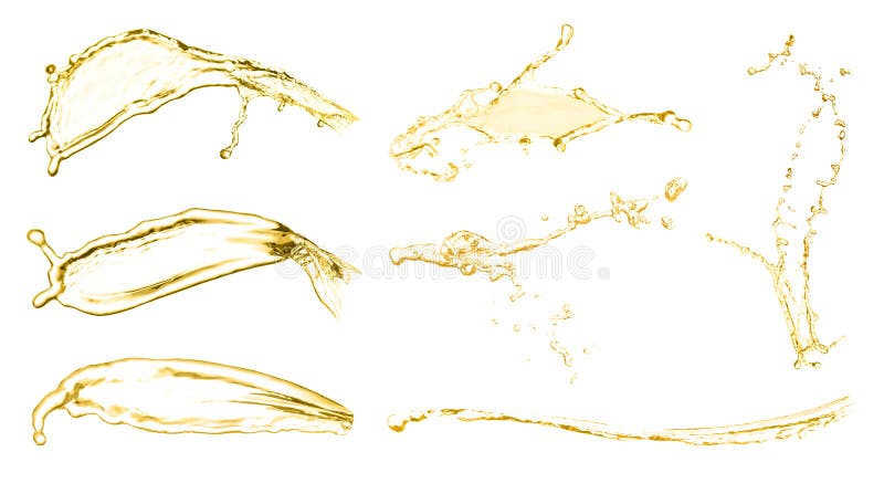 Set oliespetters stock afbeelding