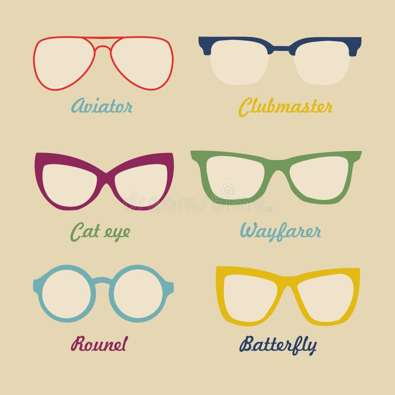 Reeks pictogrammen sunglass royalty-vrije illustratie Reeks pictogrammen sunglass royalty-vrije illustratie