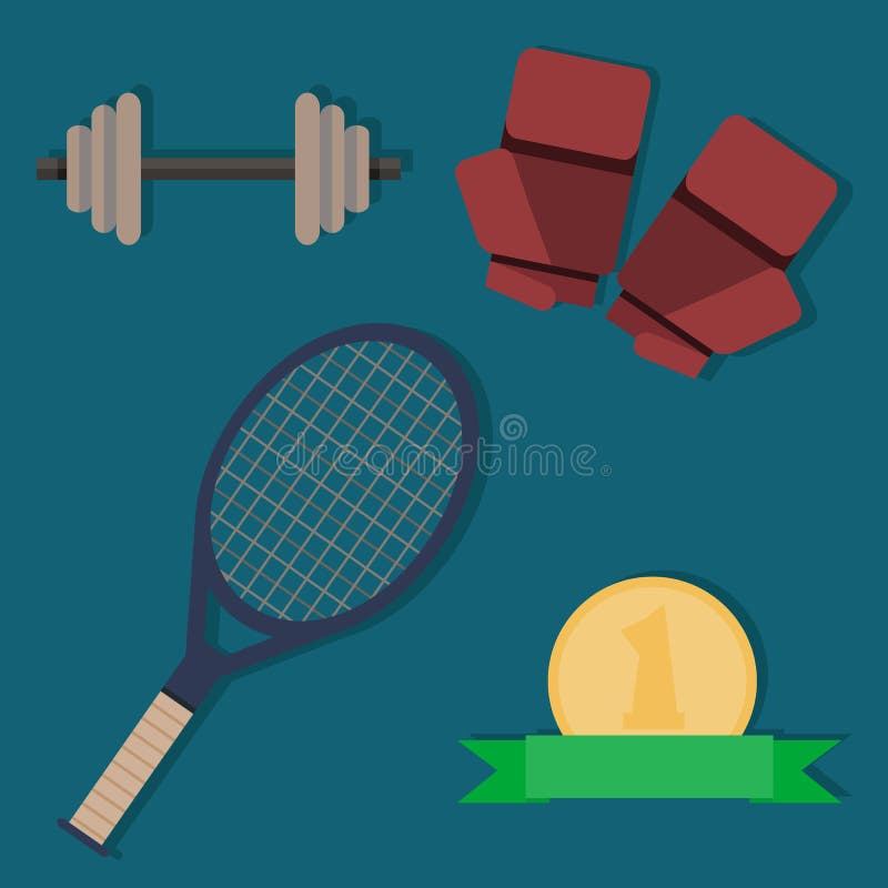 Reeks sportenpunten royalty-vrije illustratie Reeks sportenpunten royalty-vrije illustratie