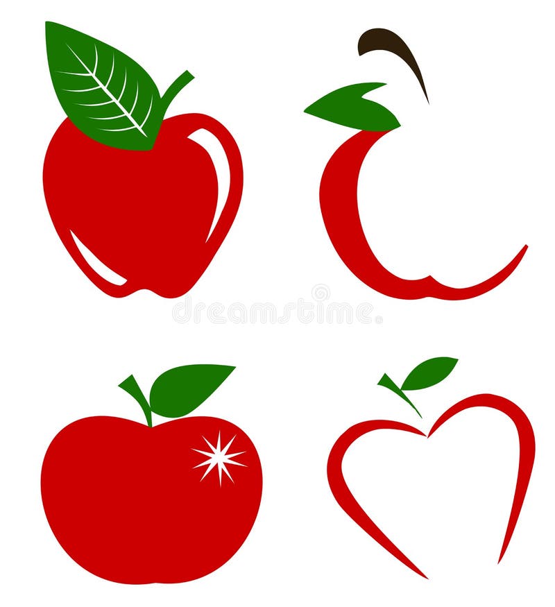 Vectorset appels vector illustratie