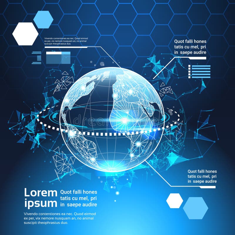Reeks van van de de Elementenwereld van Computer Futuristische Infographic van de Achtergrond boltechnologie Abstracte Malplaatje stock illustratie Reeks van van de de Elementenwereld van Computer Futuristische Infographic van de Achtergrond boltechnologie Abstracte Malplaatje stock illustratie