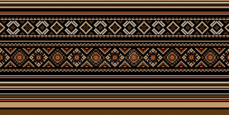 Reeks van Etnisch ornamentpatroon in verschillende kleuren Vector illustratie royalty-vrije stock afbeeldingen Reeks van Etnisch ornamentpatroon in verschillende kleuren Vector illustratie royalty-vrije stock afbeeldingen