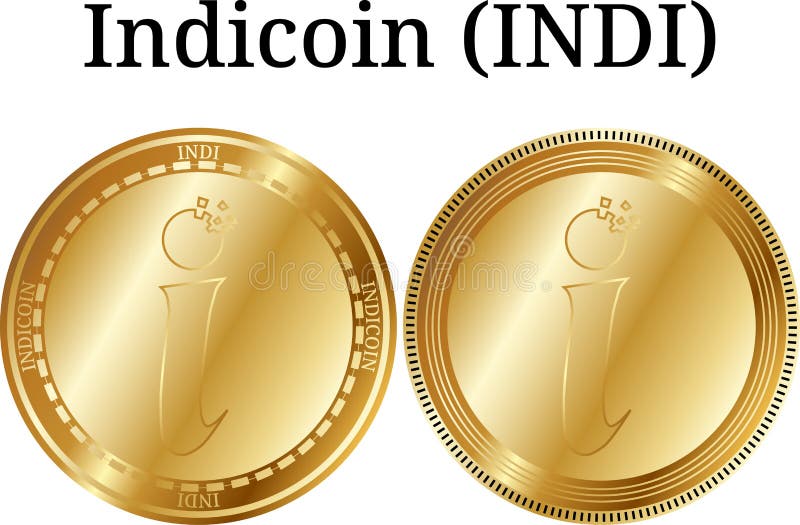 Reeks van fysiek gouden muntstuk Indicoin INDI