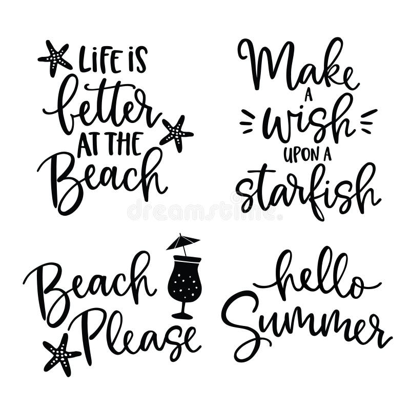 Reeks van hand getrokken van letters voorziende citatenkaart Vectorhand getrokken motieven en inspirational citaten Kalligrafieaf vector illustratie Reeks van hand getrokken van letters voorziende citatenkaart Vectorhand getrokken motieven en inspirational citaten Kalligrafieaf vector illustratie