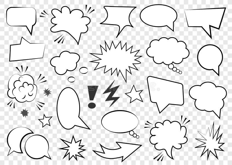Reeks van leeg malplaatje in Pop-artstijl De vector Grappige Bel Halftone Dot Background van de Teksttoespraak Lege Wolk van de d Reeks van leeg malplaatje in Pop-artstijl De vector Grappige Bel Halftone Dot Background van de Teksttoespraak Lege Wolk van de d