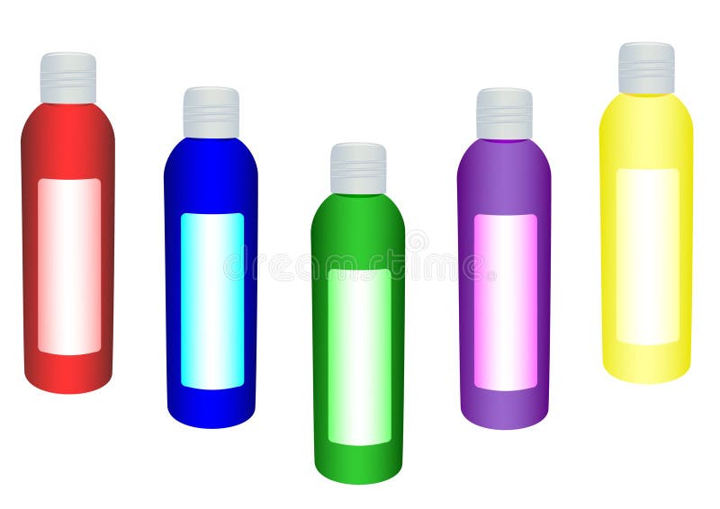 Schuumset voor de badkamer royalty-vrije illustratie