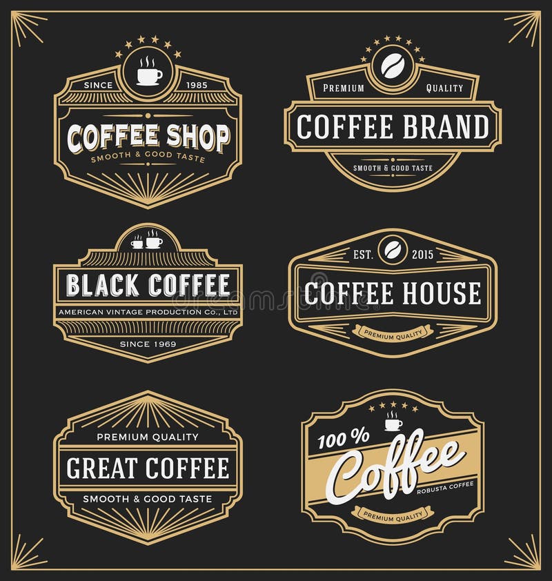Reeks van uitstekend kaderontwerp voor etiketten, banner stock illustratie Reeks van uitstekend kaderontwerp voor etiketten, banner stock illustratie