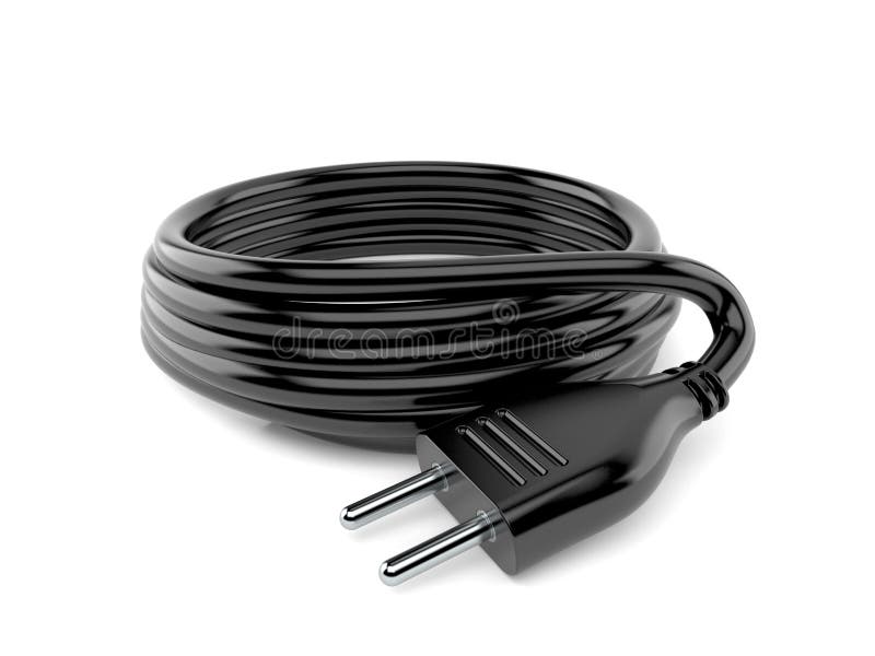 Reel of electric cable stock illustration. Illustration of background