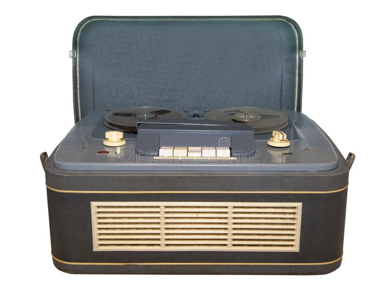 Reel tape recorder of the mid-20th century, made on radio tubes, made in the USSR