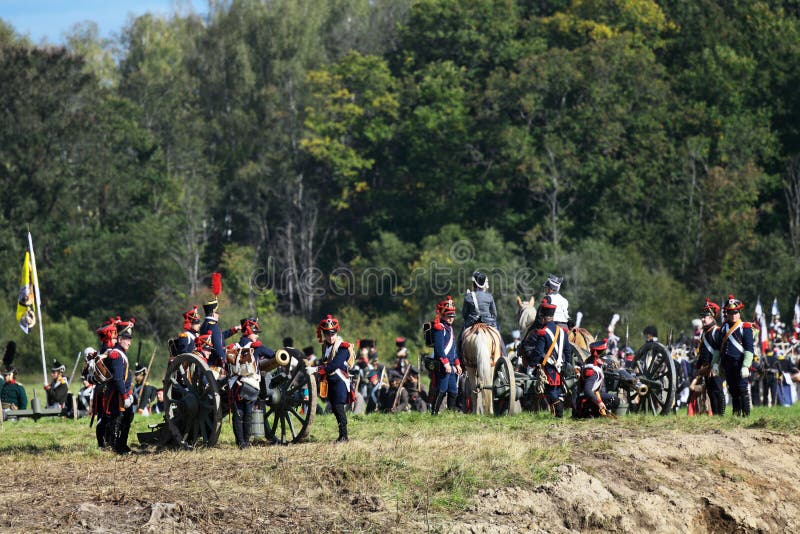 Reenactment сражения Бородино стоковое фото Reenactment сражения Бородино стоковое фото