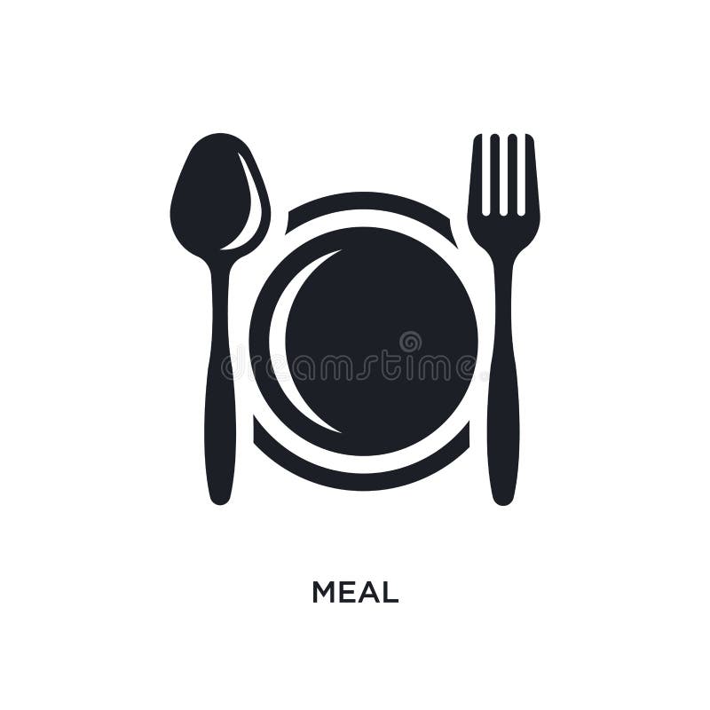 black meal isolated vector icon. simple element illustration from hotel concept vector icons. meal editable logo symbol design on white background. can be use for web and mobile. black meal isolated vector icon. simple element illustration from hotel concept vector icons. meal editable logo symbol design on white background. can be use for web and mobile