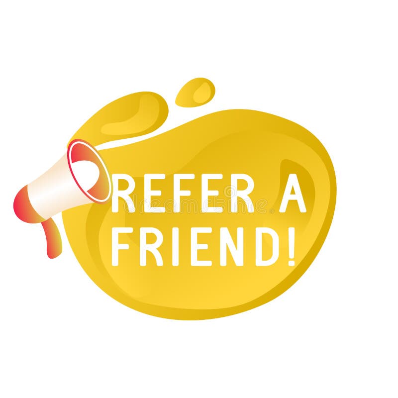 Vijf Sada spoel Refer Friend Banners. Referral Program Icon, Marketing Label and Refer  Friends Badge Stock Vector - Illustration of voice, loudspeaker: 233389668