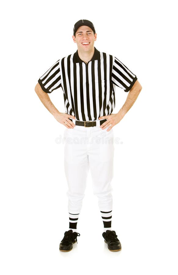 NFL Football Referee Touchdown Hand Signal Isolated Stock Image - Image ...