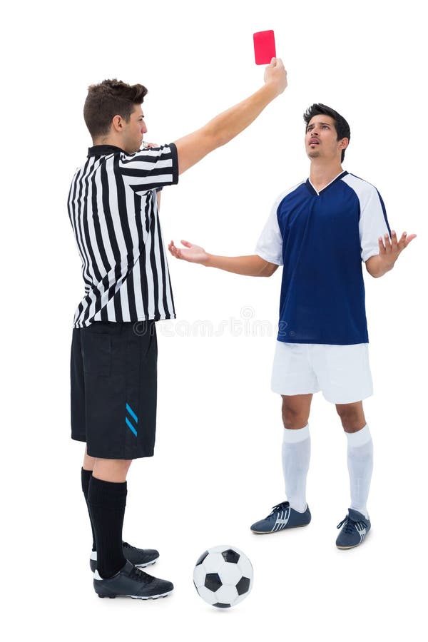 Referee Sending Off Football Player Stock Image Image of authority