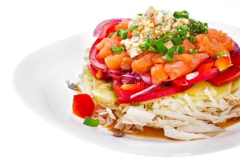 Refined salad stock photo. Image of exquisite, cabbage 49503052