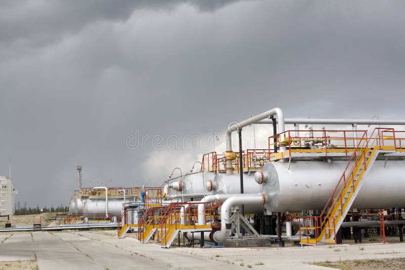 Refinery center royalty free stock image