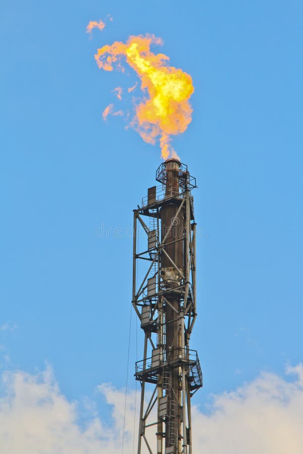 Refinery fire gas torch