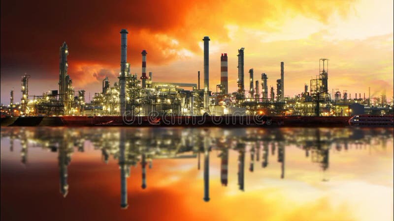 Refinería de petróleo, lapso de tiempo