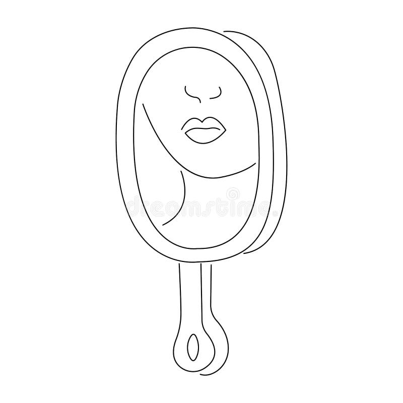 Girl Mirror Sketch Stock Illustrations 941 Girl Mirror Sketch Stock Illustrations Vectors Clipart Dreamstime